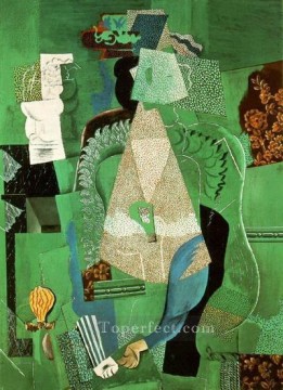 country girl countrywoman Painting - Portrait young girl 3 1914 cubism Pablo Picasso